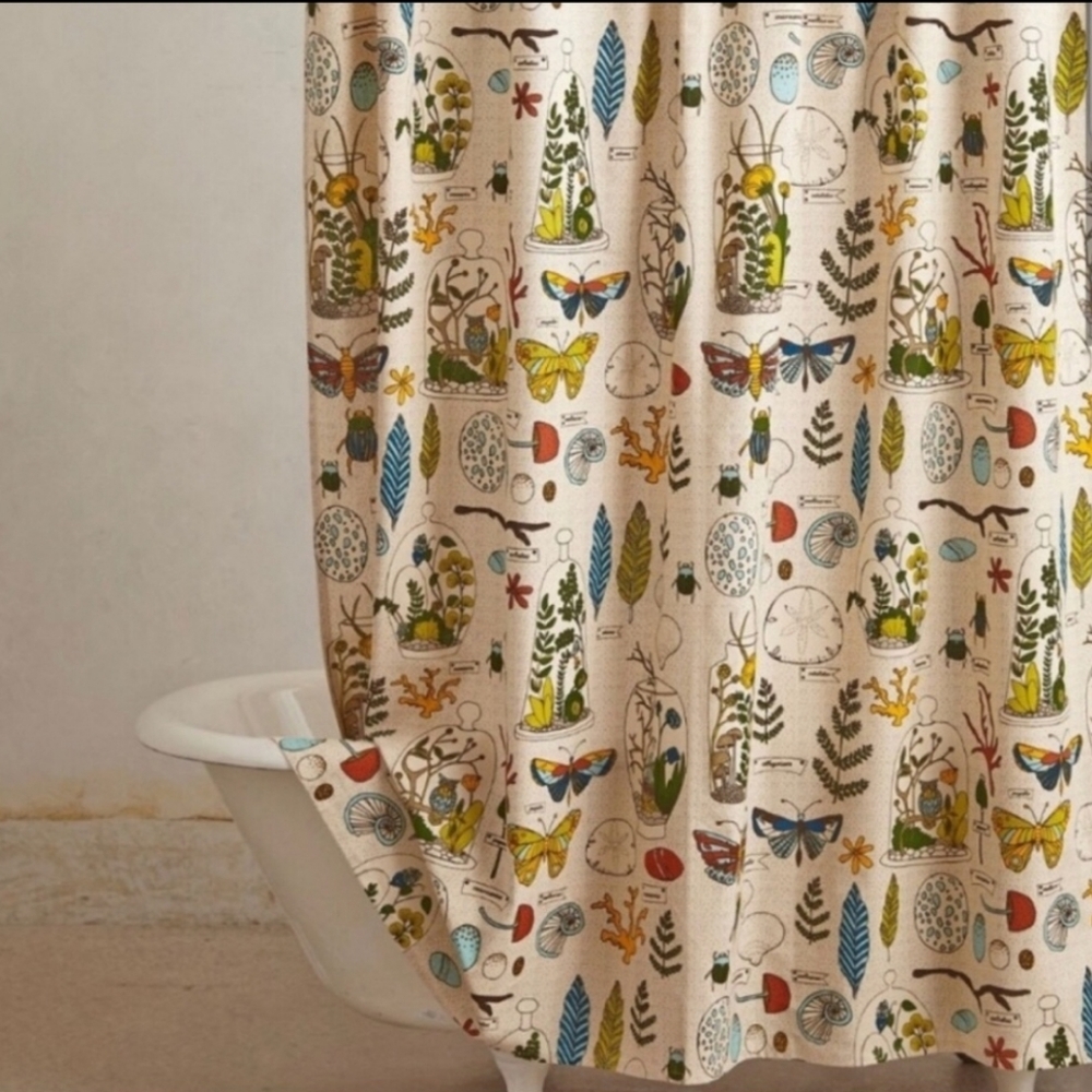 Entymology shower curtain by Danica Studios Anthropologie